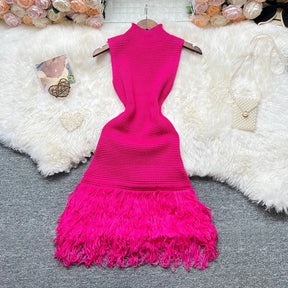 Vestido de Malha Sem Mangas Yumalai