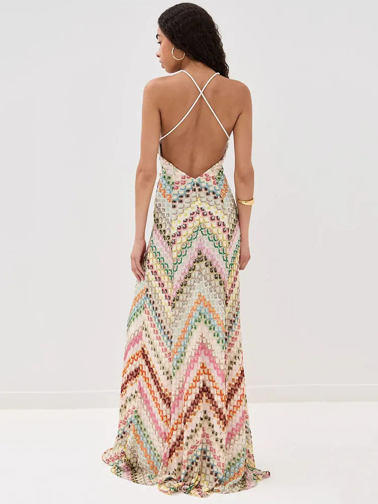 Vestido Longo Estampado Stela