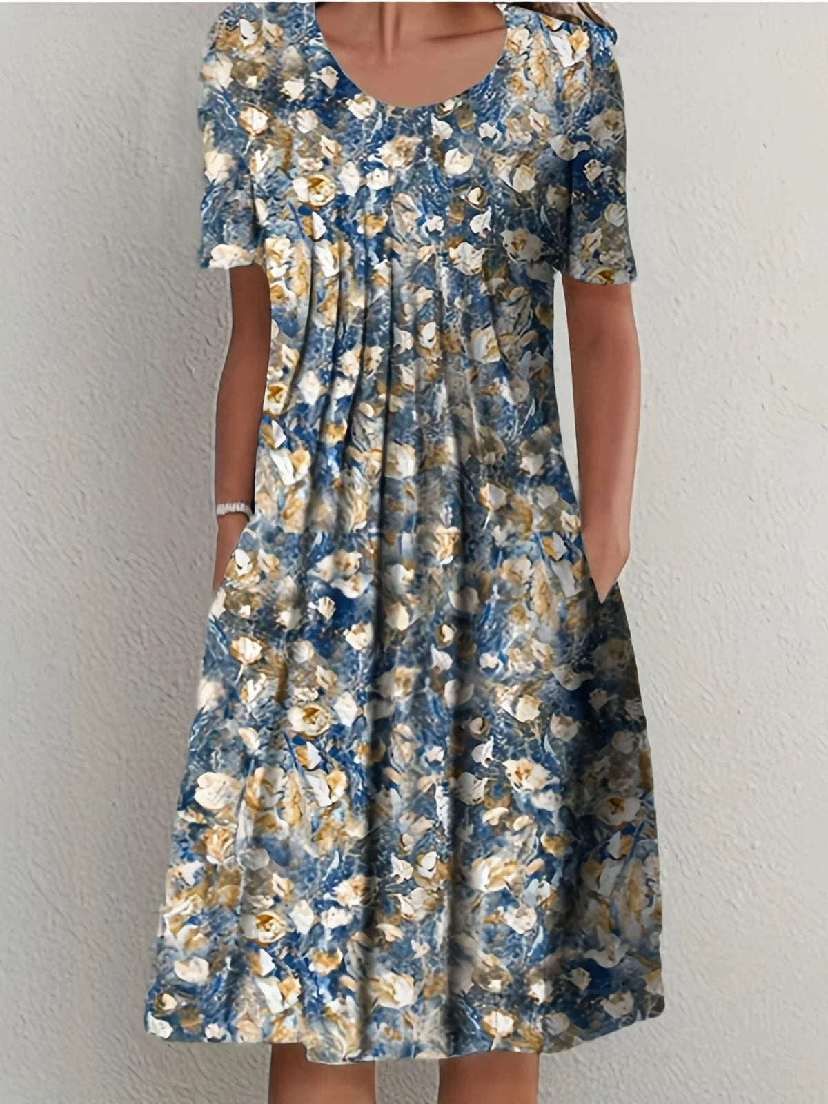 Vestido Midi Estampado Gláucia