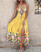 Vestido Longo Estampado Helindra