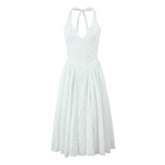 Vestido Longo com Decote em V Leontina