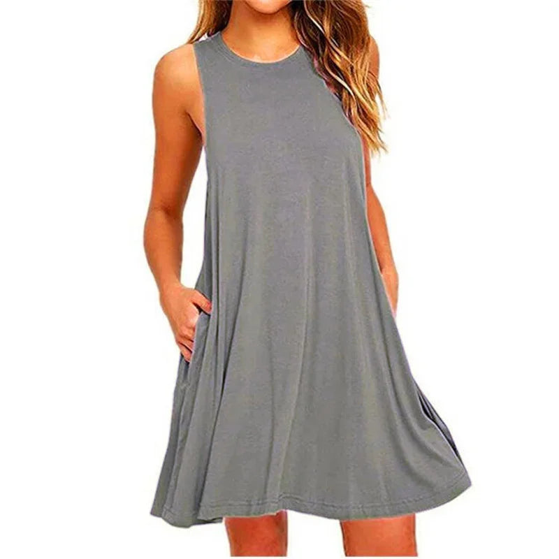 Vestido Curto Casual Safira