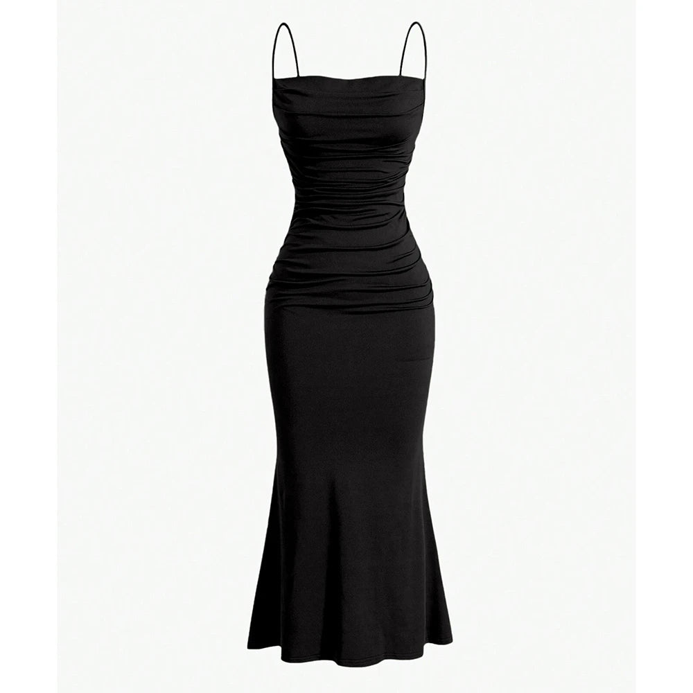 Vestido Longo Casual com Alça Elora