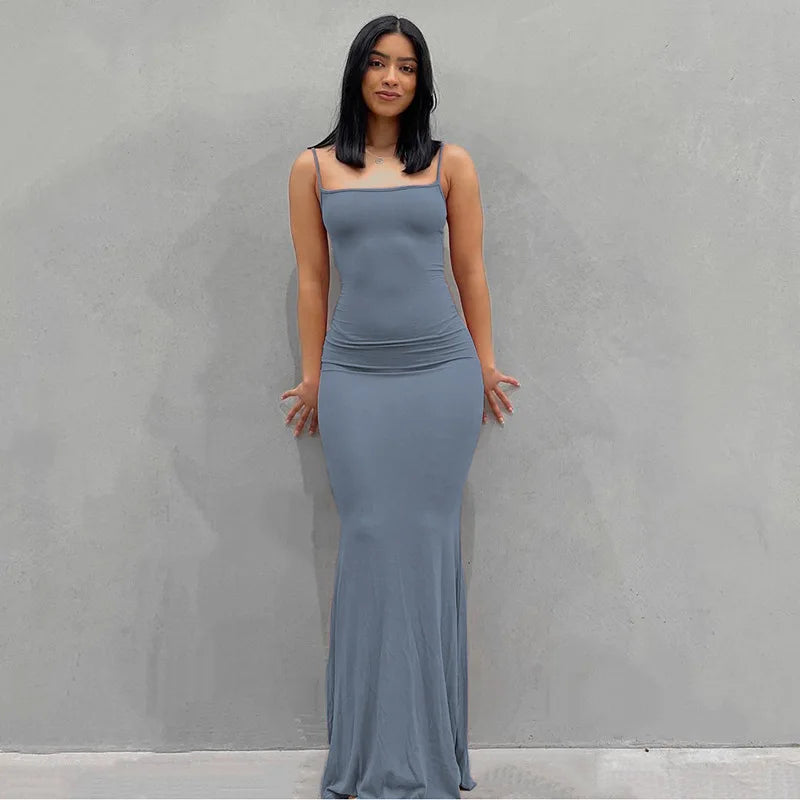 Vestido Longo Sem Mangas Ophira