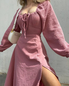 Vestido Longo e Manga Comprida Iolanda