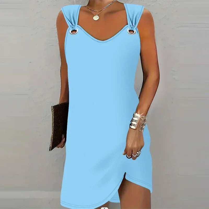 Vestido Curto Sem Mangas Erenna
