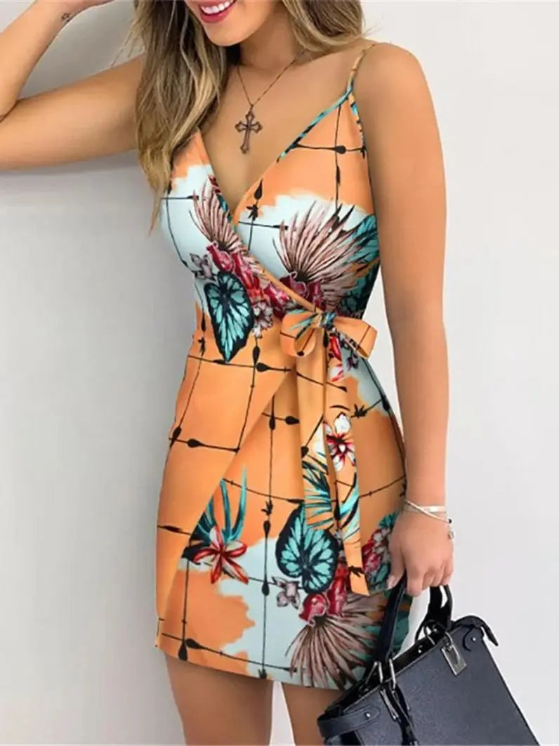 Vestido Curto Estampado Calandra
