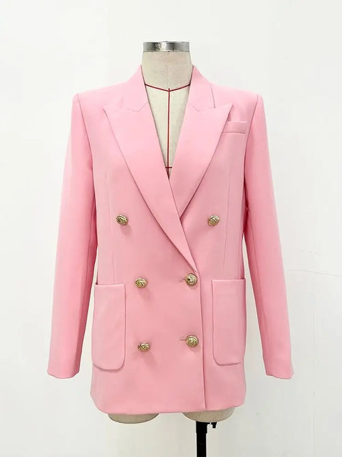 Blazer Feminino Longo com Bolsos - Amanda