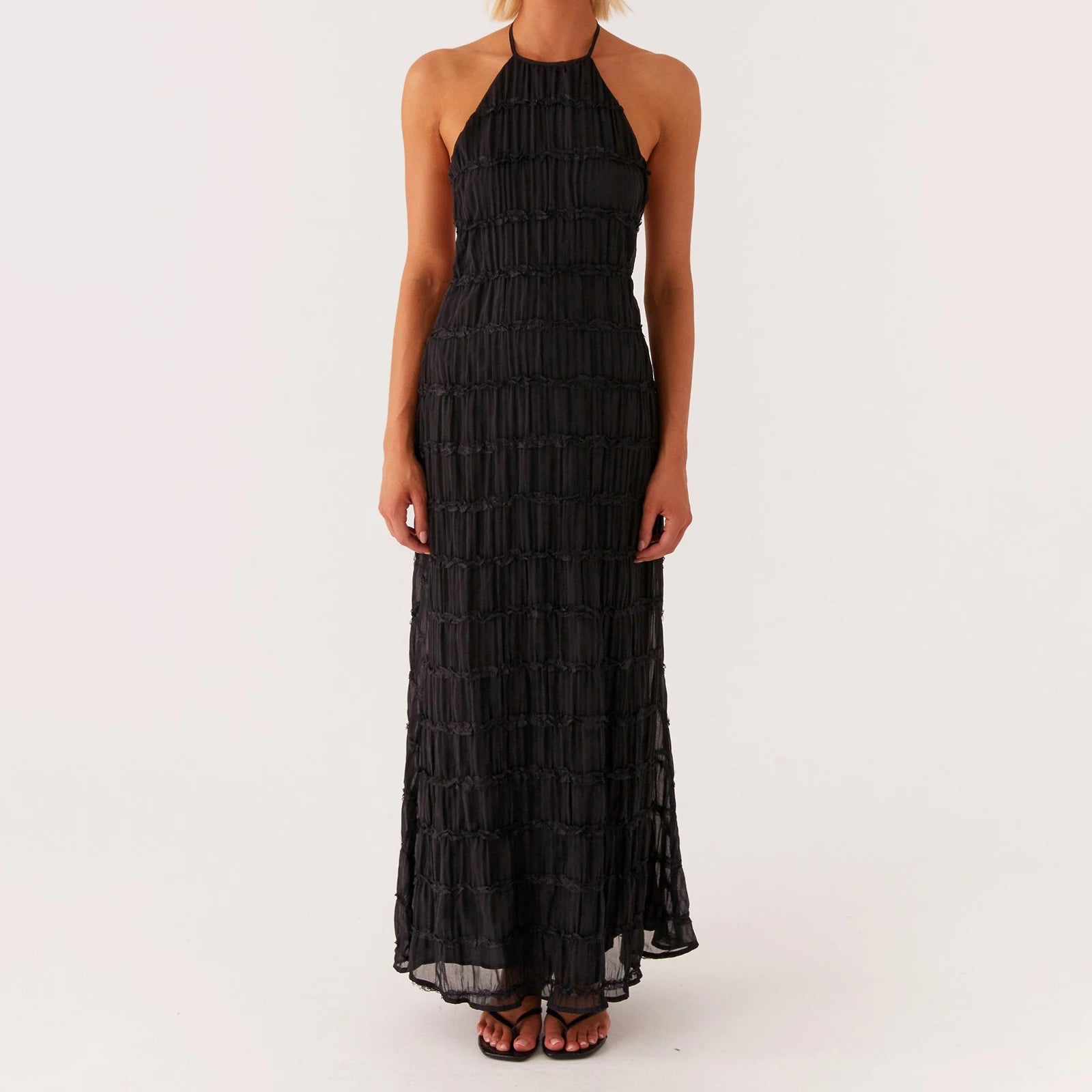 Vestido Longo Sem Mangas Helisara
