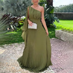 Vestido Longo com Ombro Exposto