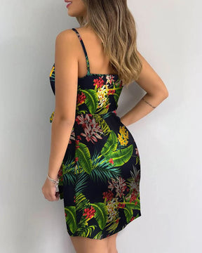 Vestido Curto Estampado Calandra