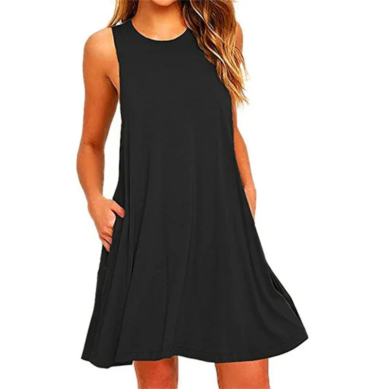 Vestido Curto Casual Safira
