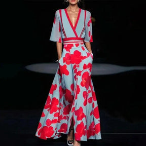 Vestido Longo Estampado Késia