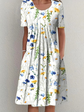 Vestido Midi Estampado Gláucia