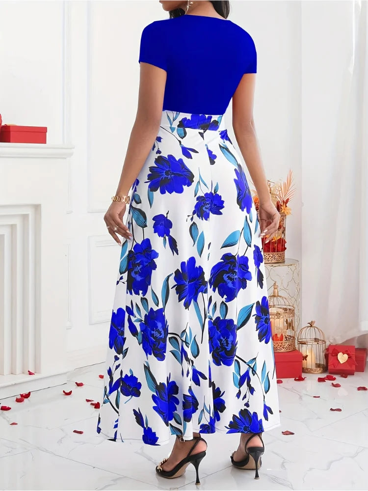 Vestido com Saia Estampada Aurora