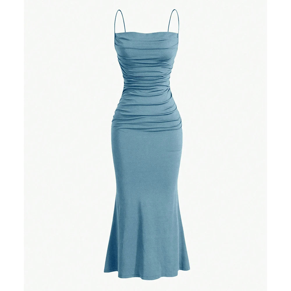 Vestido Longo Casual com Alça Elora