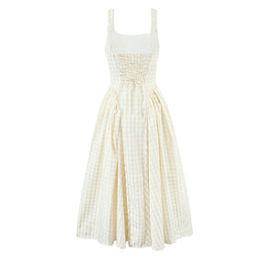 Vestido Midi Xadrez Zafira