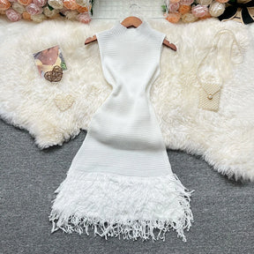 Vestido de Malha Sem Mangas Yumalai