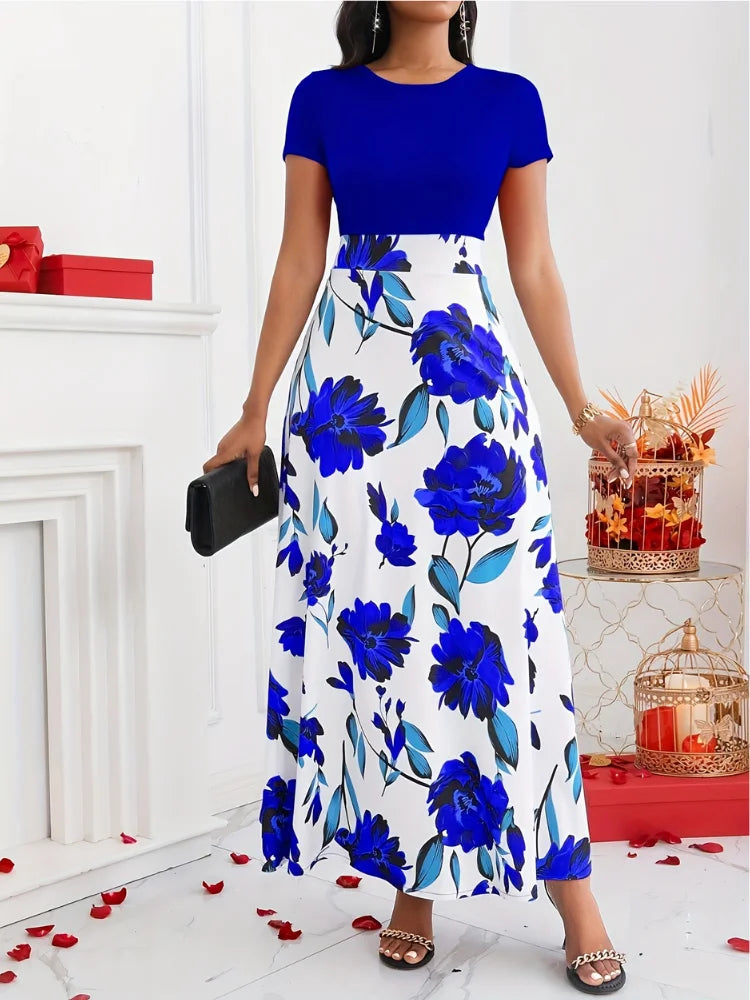 Vestido com Saia Estampada Aurora