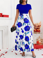 Vestido com Saia Estampada Aurora
