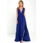 Vestido Longo com Fenda Virella