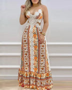 Vestido Longo Estampado Daphne
