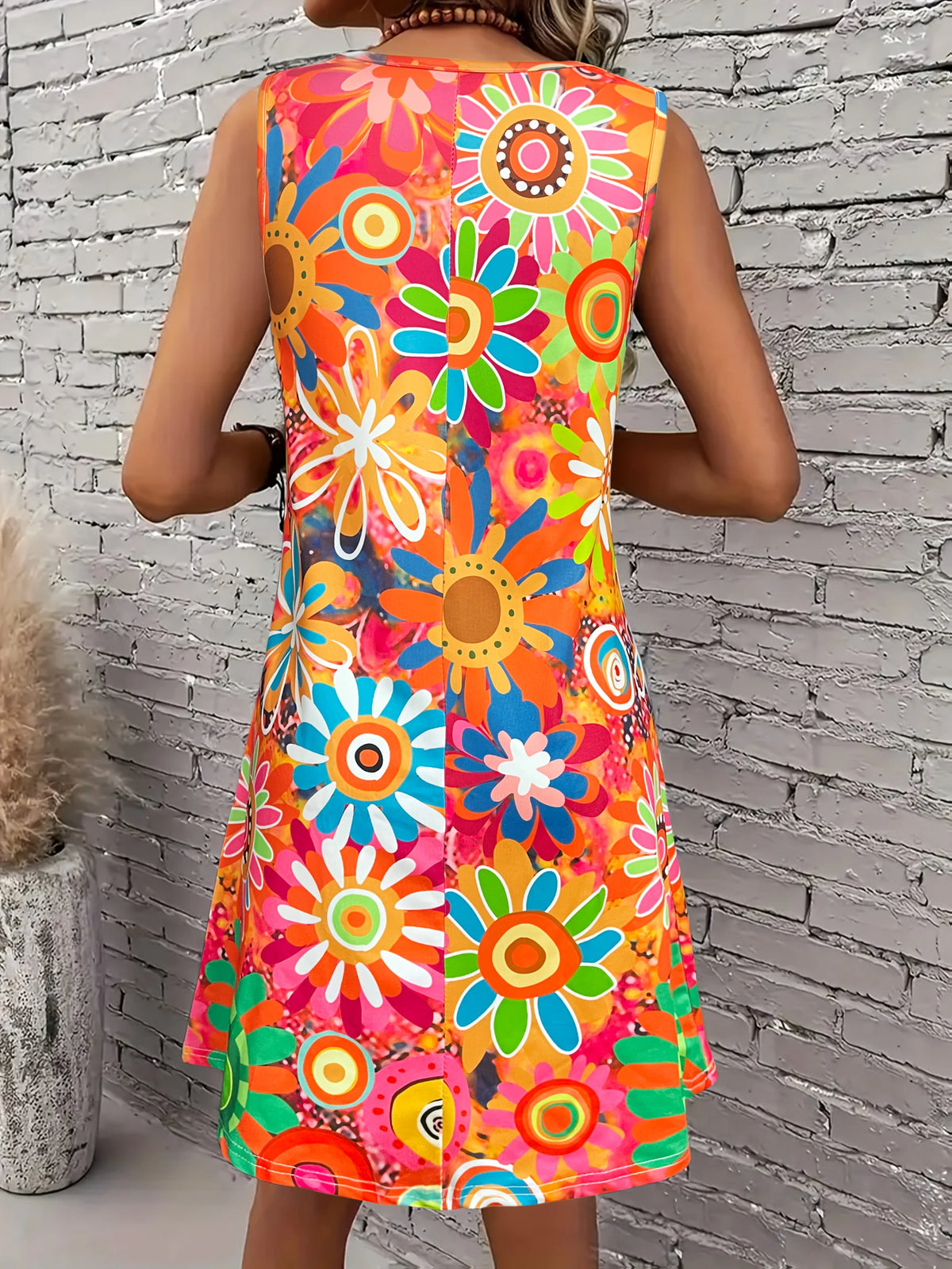 Vestido Midi Estampado Taelira