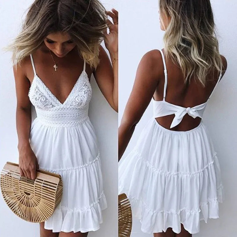 Vestido de Renda Curto Maelisra