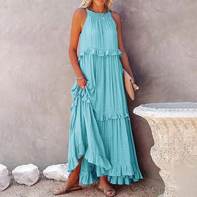 Vestido Longo Sem Mangas Sólis