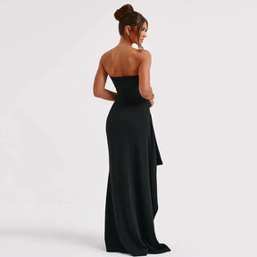 Vestido Longo com Fenda Galadriel