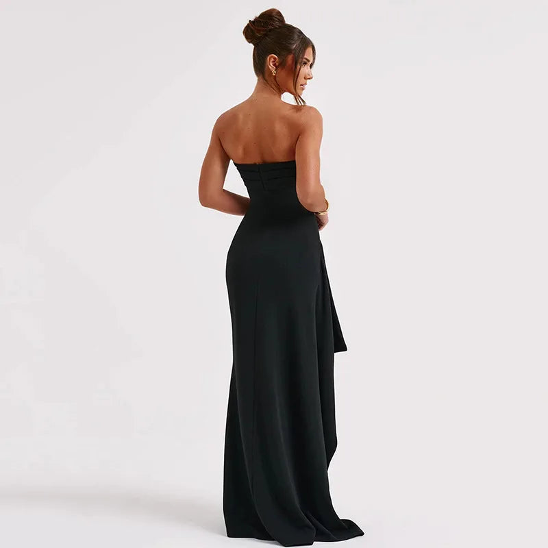 Vestido Longo com Fenda Galadriel