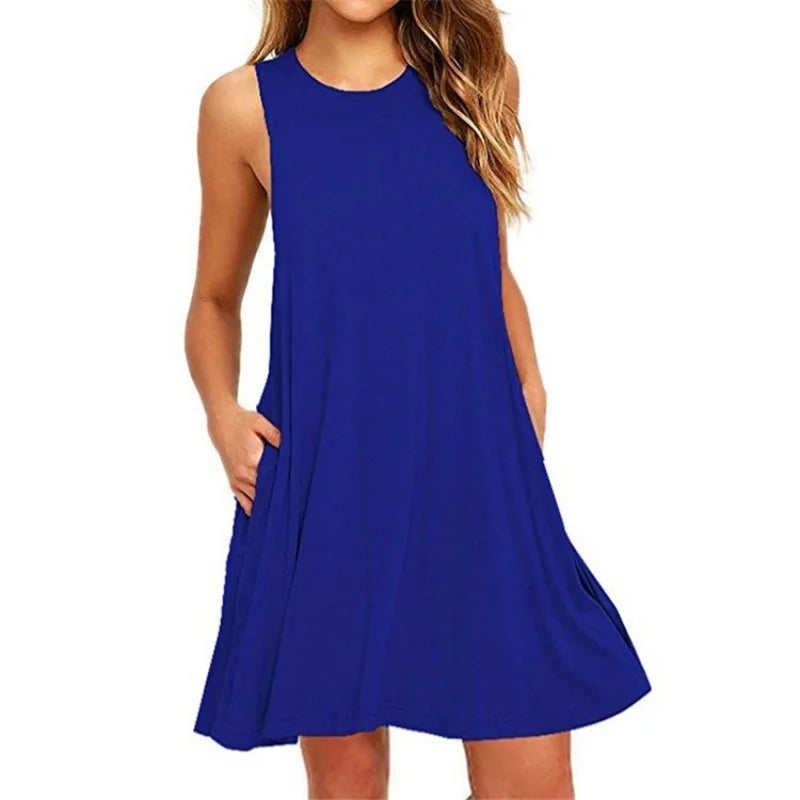 Vestido Curto Casual Safira