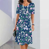 Vestido Midi Estampado Rafaelle
