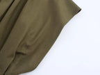 Vestido Midi com Manga Curta Floriana