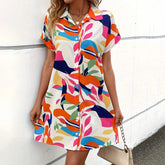 Vestido Curto Estampado Floral Clarice