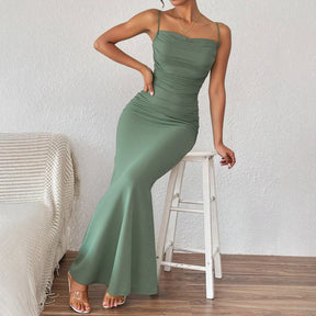 Vestido Longo Casual com Alça Elora