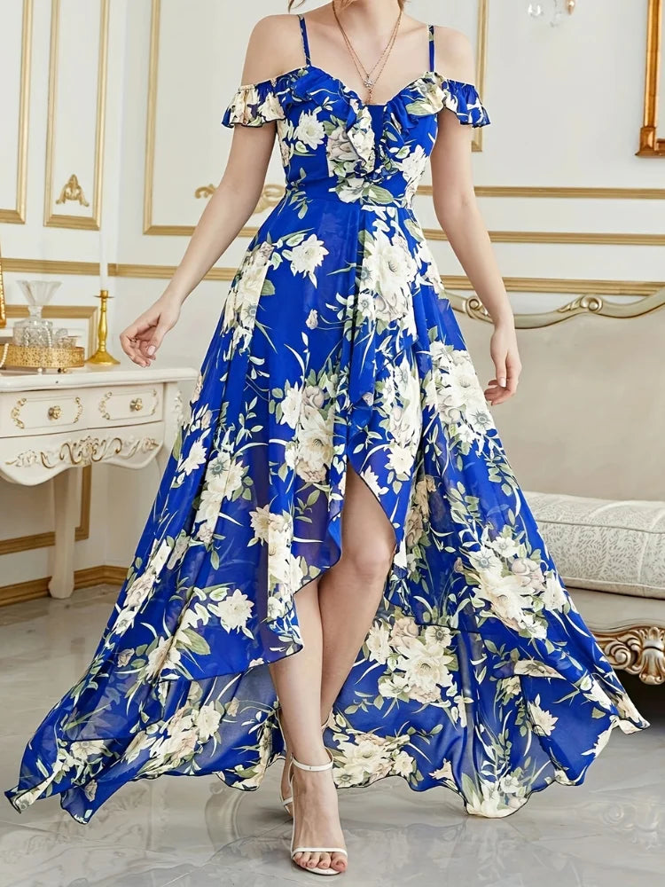 Vestido Longo Estampado Íris