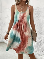 Vestido Midi Estampado Malena