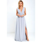 Vestido Longo com Fenda Virella