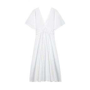 Vestido Longo com Decote em V Érica