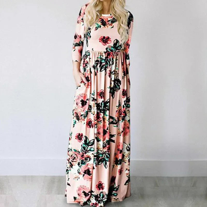 Vestido Longo Estampado Natane