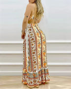 Vestido Longo Estampado Daphne