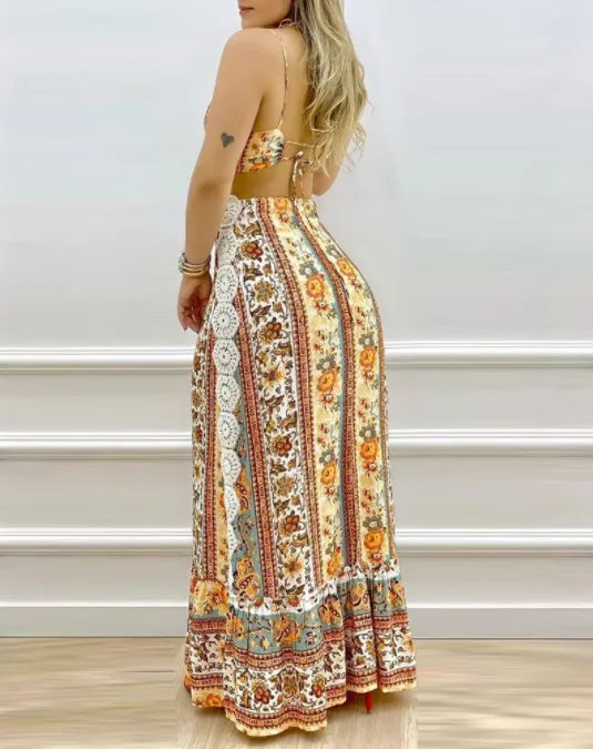 Vestido Longo Estampado Daphne