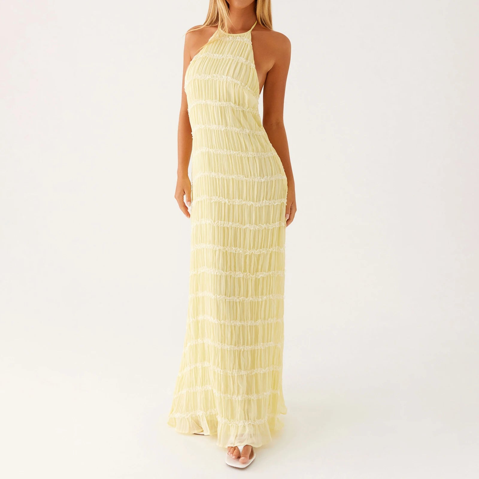 Vestido Longo Sem Mangas Helisara