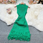 Vestido de Malha Sem Mangas Yumalai