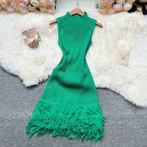 Vestido de Malha Sem Mangas Yumalai