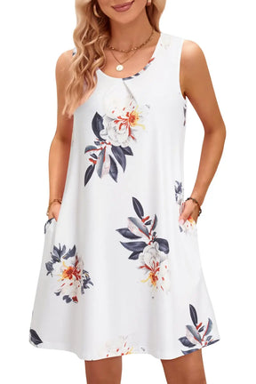 Vestido Midi Estampado Cyllene