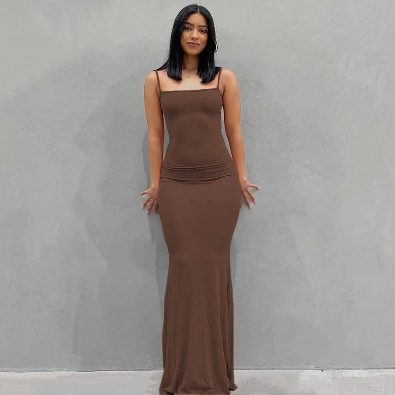 Vestido Longo Sem Mangas Ophira