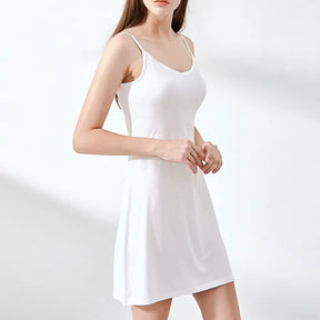 Vestido Midi de Seda Sem Costura