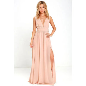 Vestido Longo com Fenda Virella